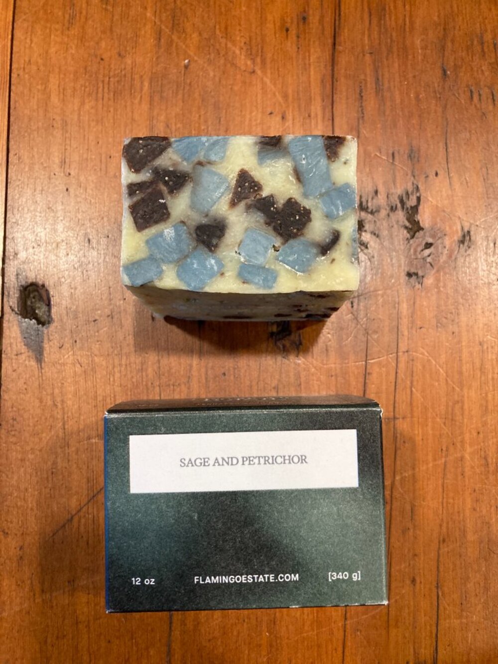 Flamingo Estate Sage & Petrichor Terrazzo Soap Brick 12oz. New with box. - Picture 3 of 3